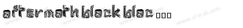 Aftermath Black Blac字体转换